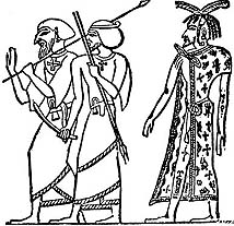 Egyptians waring crosses 1500 BC