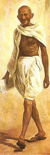 mahatma gandhi standing sketch