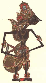 Wayang shadowplay puppet 
<I>Kresna</I>